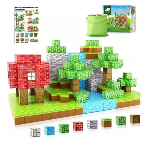 Bloques magnéticos de construcción 75 piezas