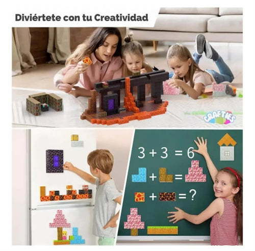Bloques magnéticos de construcción 75 piezas